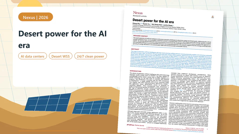 Desert power for the AI era