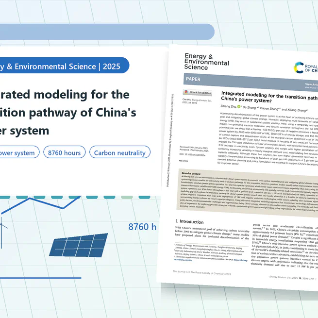 Integrated modeling for the transition pathway of China's power system