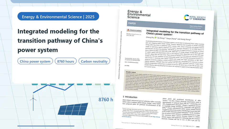 Integrated modeling for the transition pathway of China's power system