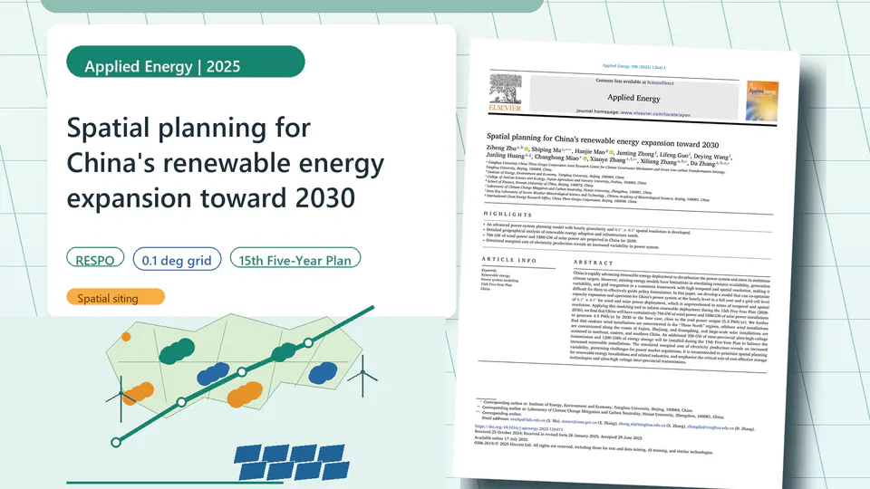 Spatial planning for China's renewable energy expansion toward 2030